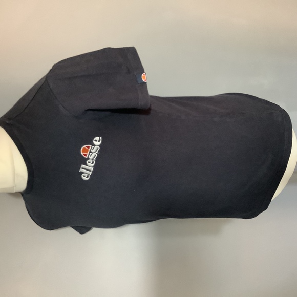 Ellesse Crew Neck T Shirt - Size XS - Navy - Cotton - P2P 18” - Picture 3 of 8